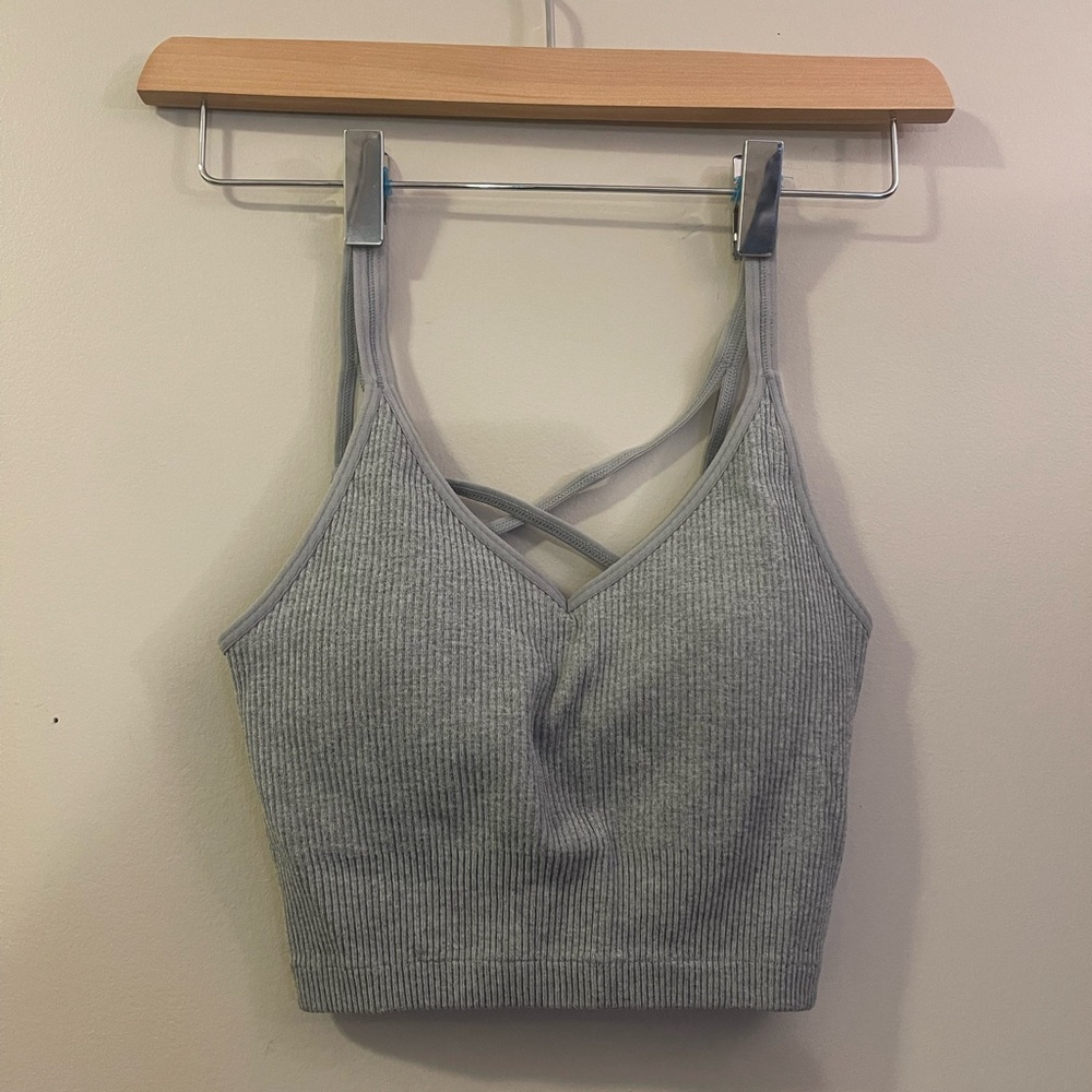 Lemòn, Gray, Ribbed Sports Bra, XS, BRAND NEW, Never Worn 🏋🏻‍♀️